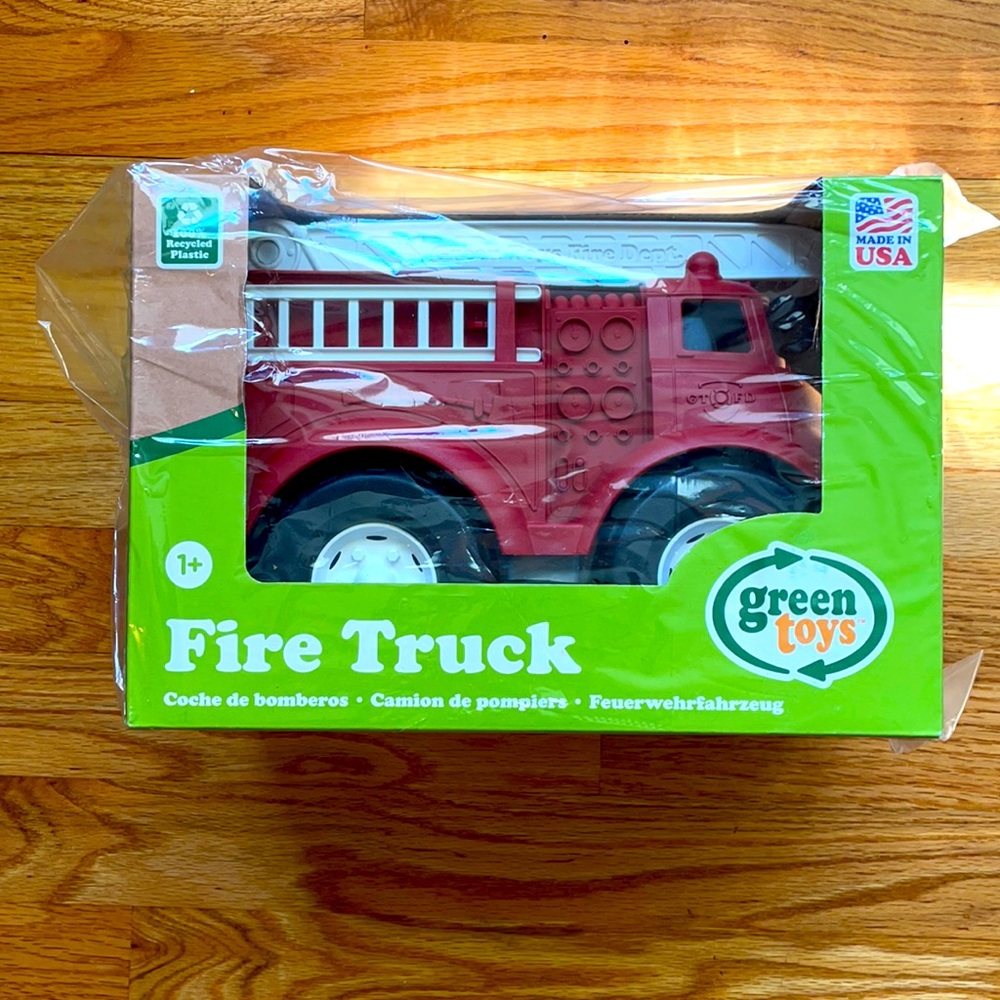 New in box Green Toys Firetruck
